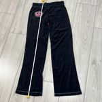 Candie's  women's vintage black sweatpants size small with pink trim Photo 4