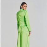 Retrofête Retrofete Saige Double Breasted Blazer in Lime Punch Green Size XS NWT Satin Photo 1