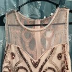 Vvm Curve Formal Dress. Size Medium. Rose Gold. Sheer Top. NWT. Has Stretch Gold Photo 4
