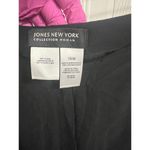 Jones New York Skirt Womens 16W Black Midi ALine Lace hem Sheer Romantic Goth Photo 3