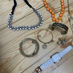 J Crew Stella & Dot Loft Alex & Ani Anne Klein Large Jewelry Lot Necklace Watch Gold Photo 1