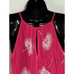 Gap Women's Pink White Floral Sleeveless Button Back Rayon Tank Top Size Small Photo 7
