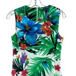 Etcetera  Tropic Floral Printed Sheath Dress Sleeveless Multi Color Size 2 Photo 2