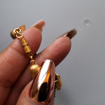 Boutique Gorgeous Vintage EA satin twist Rope Shell Knecklace with screw lock Photo 5