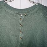American Eagle Waffle-Knit Henley Photo 1