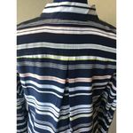 Equipment NWT  Essential Silk Striped Shirt In Atlantic Deep Multi Photo 6