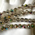 Laguna long grey Aurora borealis crystal necklace Gray Photo 7