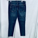 Mossimo Distressed Cropped Jegging Jeans New 00 Blue Photo 1