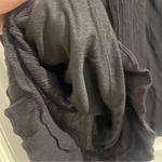 Maurice's Women’s Black Romper with Floral Embroidery Sz M Photo 4