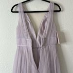 BHLDN Anthropologie  Jenny Yoo Sarita Maxi Bridesmaid Dress NEW Size 2 in Lilac Photo 9