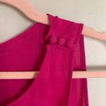 RED Valentino | Silk Crepe Magenta Bow Mini Dress Medium Photo 8