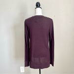 Alo Yoga | Plum Purple Glimpse Long Sleeve Knit Top Sz S Photo 4
