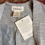 NEW DONNI GREY SANDWASH RIBBED CARDIGAN SWEATER COVER UP Gray Size undefined Photo 1