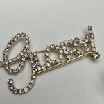 Cherub Angel Glory Rhinestone Brooch Pin Lot Of 3 Gold Tone Photo 7