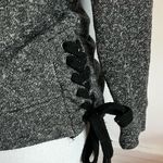 ABS Allen Schwartz  • Grey Black Lace Up Side Sweatshirt Photo 2