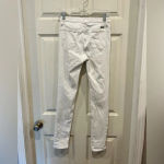 Kancan White Mid Rise Skinny Distressed‎ Destroyed Ripped Jeans size 5 / 26 Photo 6