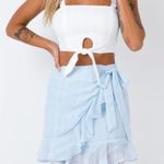 Princess Polly NWT  Miley Mini Skirt in Baby Blue Photo 1