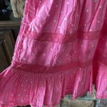 Love Shack Fancy  Jaislyn Cherry pink crochet-trimmed polka-dot mini NWT Photo 5