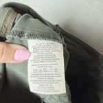 Anthropologie Ankle Pants Olive Green Square Pockets Front Seamed Skinny Size 27 Photo 6