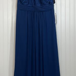Alex Evenings NWT  Bridesmaid Dress Navy Blue Jeweled Embroidered Size 16 Photo 0