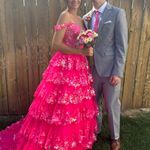 Sherri Hill Bright Pink Prom Dress Photo 1