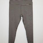 Scorpio Sol  Striped Workout Athletic Full Length High Waist Leggings Medium Photo 0