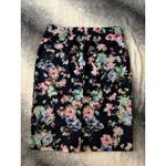 Talbots Navy Blue Pink Green Floral Pencil Skirt Office Business Size 4 Small Photo 1