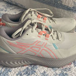 ASICS GEL-Excite Trail 2 Women’s Running Shoe Size 7.5 Light Grey/Peach Photo 0