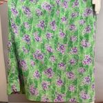 Shandar Nightgown Nursing‎ Breastfeeding Maxi Green Floral Sleepwear Pajamas Pjs Size M Photo 11