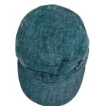 Toucan Collection Vintage Y2k Blue Chambray Denim Newsboy Cap Hat Photo 2