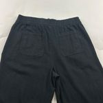 Old Navy Black Linen Blend Wide Leg Lounge Pant L Photo 6