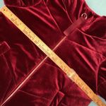 LEOLA COUTURE velvet puffer burgundy full zip fully lined cropped coat size M Purple Size M Photo 9