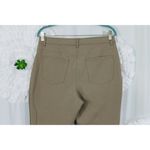Chico's 1 Tan Alligator Embossed Print Front Pants Comfort Waist Pockets Size 8 Photo 3