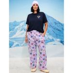 Old Navy Women XL Flannel Pajama Pants Christmas Purple Mugs Winter Xmas MidRise Photo 3