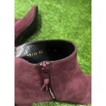 Stuart Weitzman  Gardner Maroon Suede Boots Size 7 New Photo 8