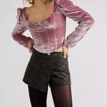 Free People  Bridgette Velvet Puff Sleeve Corset Photo 0