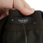 Loft  Dark Green High Waist Wide Leg Pants Size 12 NWT Photo 2