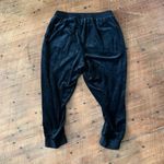 Torrid 0/L black velour loungewear cropped joggers Photo 2
