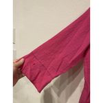 Ali Miles Shirt Womens Large Pink 3/4 Sleeve Textured Pullover Casual Tunic Top Photo 3