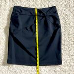 H&M  Black Pencil Skirt Softly Structured Bodycon With Exposed Zipper Size 8 Photo 2