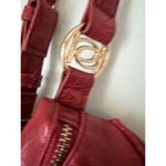 Bebe  Josephine Croco Convertible Sling Candy Red Hands Free Fanny Pack Belt Bag Photo 4