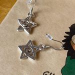Handmade funky grunge y2k simple swirl star earrings 🌟🌀 Photo 5