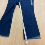 Nine West Women's Kick Flare Jeans Size 14 Dark Wash High Rise Frayed Hem Denim Photo 3
