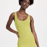Enza Costa Silk Rib Tank Midi Dress in Kiwi Large Womens Stretchy Bodycon Photo 11
