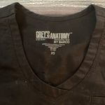 Grey's Anatomy  by Barco Black Medical Hospital Nurse Scrub Top Size XS EUC #6327 Photo 4