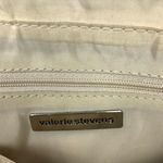 Valerie Stevens leather handbag cream color Photo 9
