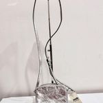 Michael Kors Jet Set Small Camera Crinkled-Leather Crossbody Bag Silver Women's Photo 0