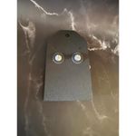 Retro Chic Black & White Geometric Earrings Photo 4