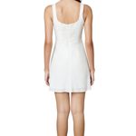 NIA White Corset Sleeveless Square Neckline Mini Dress Size‎ XS​ Photo 2