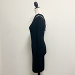 Nanushka Black Shani Knit Asymmetrical Cut Out Long Sleeve One Shoulder Mini New Photo 4